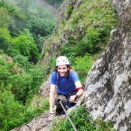 Mocăniţa - Peretele Zânelor - via ferrata with medium to easy degree of difficulty